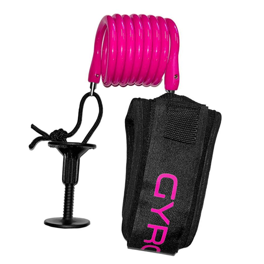 Gyroll Bodyboard Bicep Leash - Pink