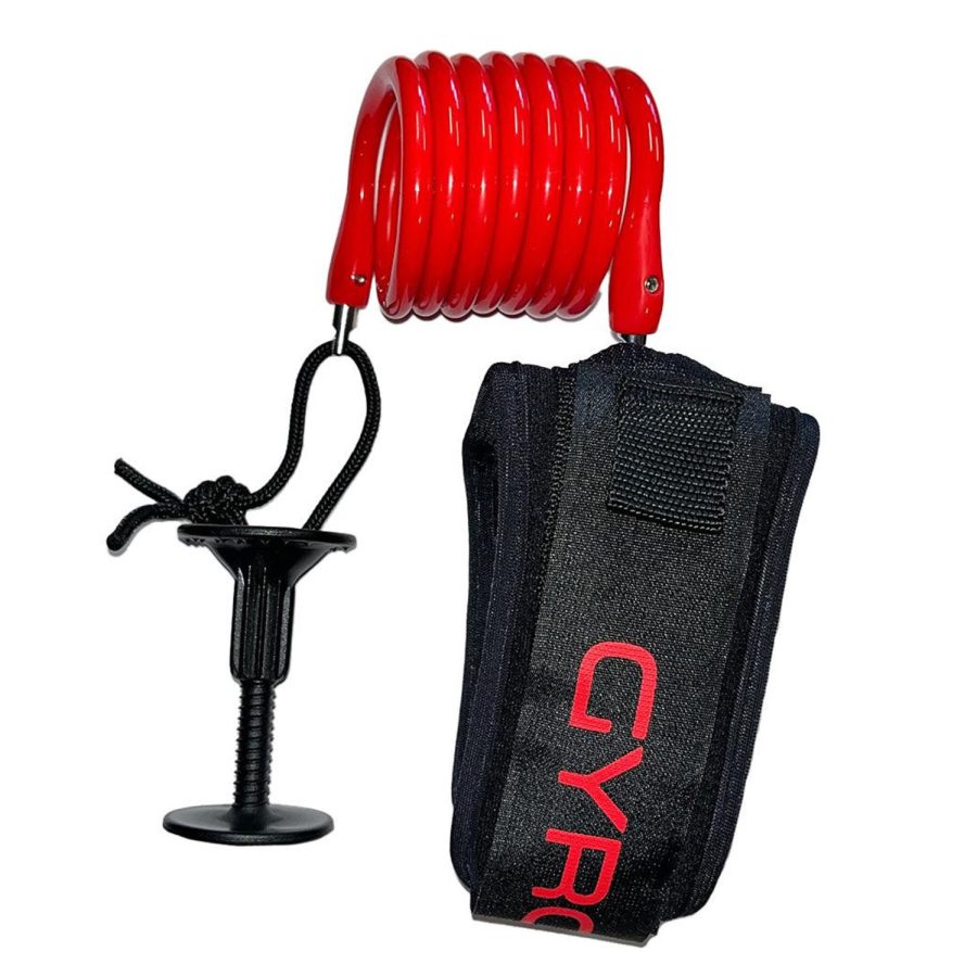 Gyroll Bodyboard Bicep Leash - Red