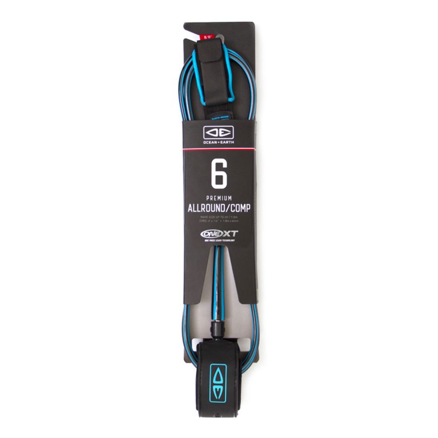 6'0 One-Xt Premium All Round Comp Surf Leash Blue
