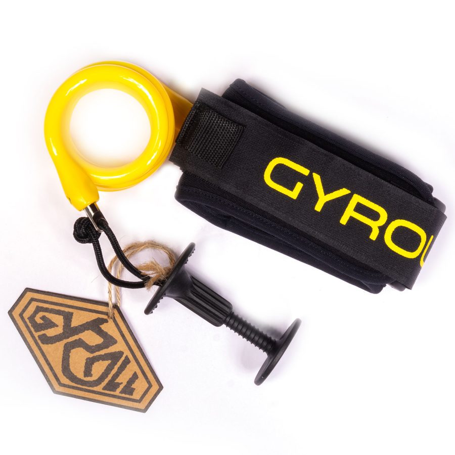 Gyroll Bicep Leash Yellow
