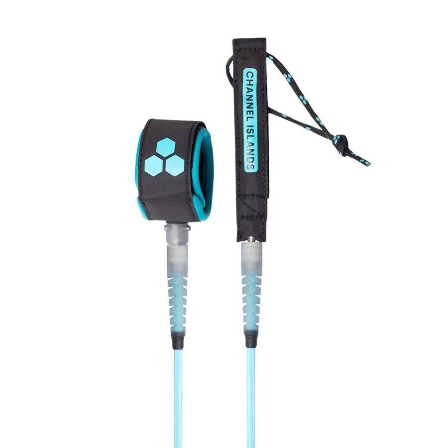 6.0 CI Hex Comp Leash - Cyan Black