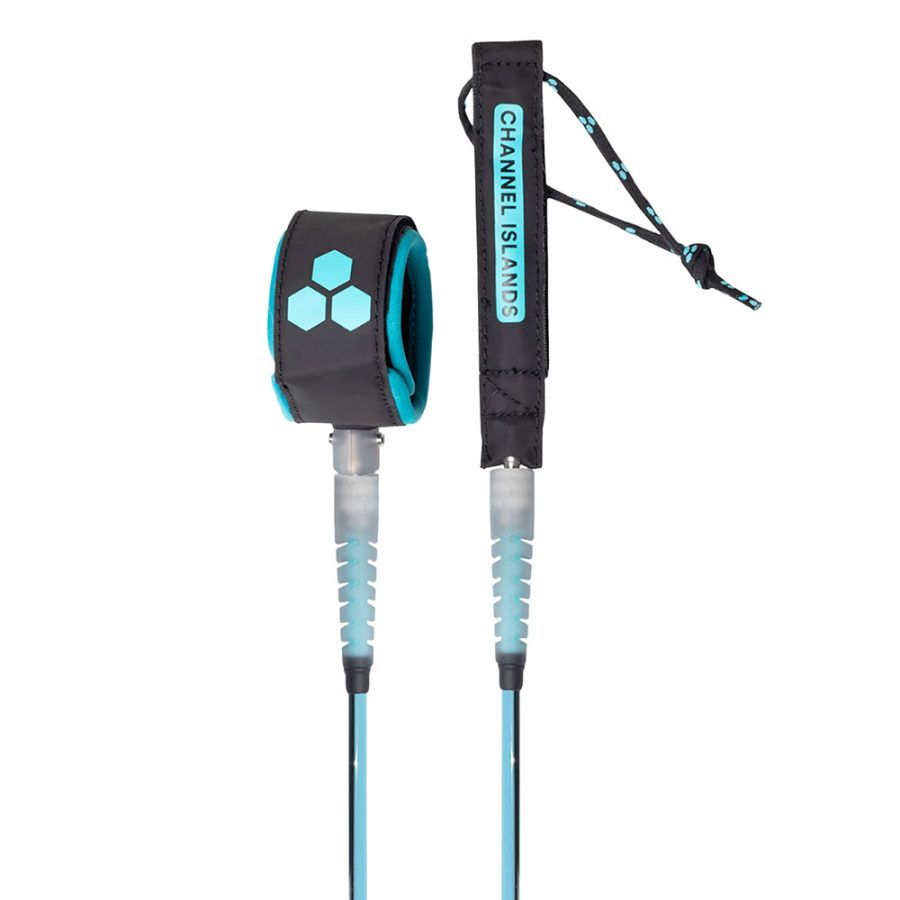 6.0 CI Round Everyday Leash - Cyan Black