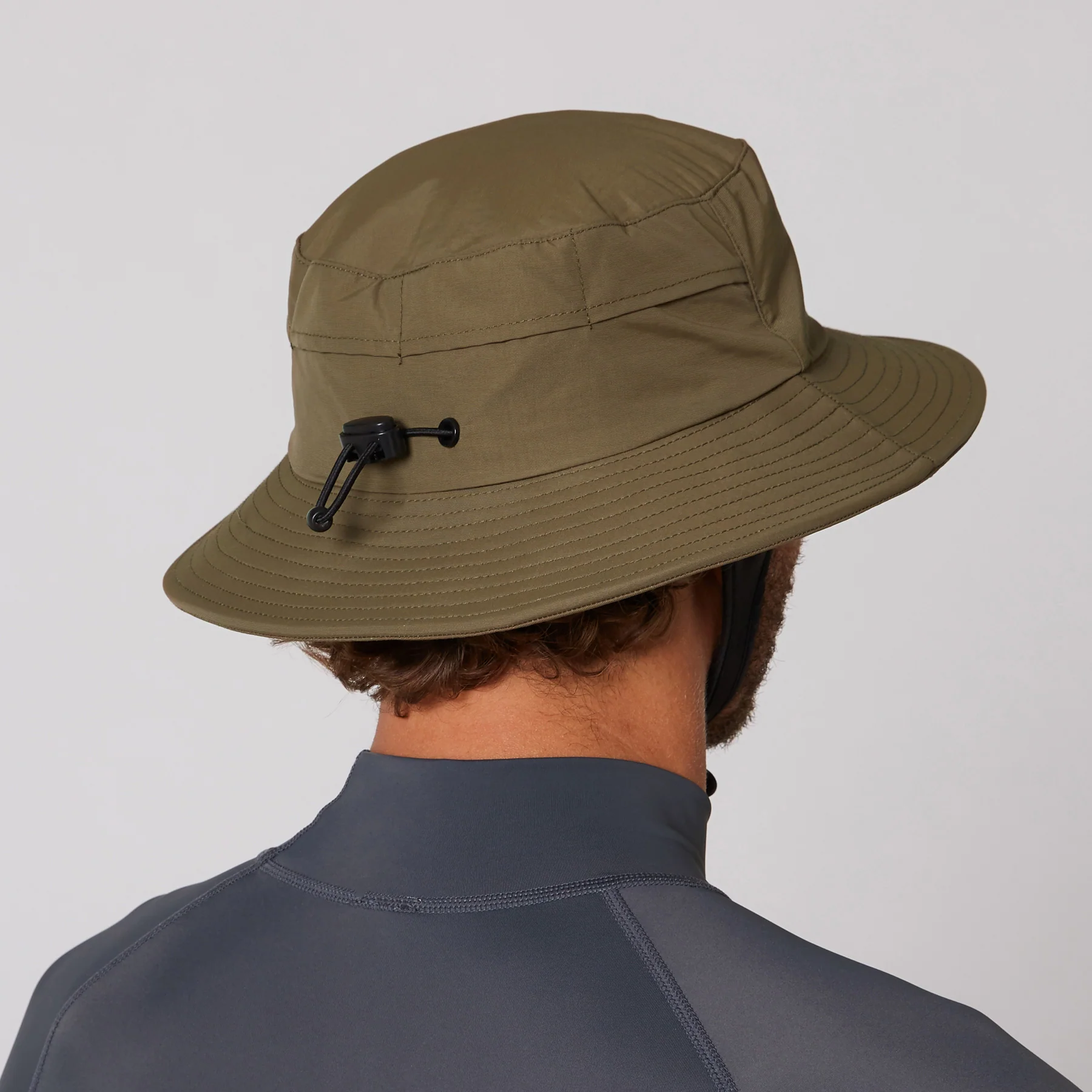 Bingin Soft Peak Surf Hat - Olive - Image 3